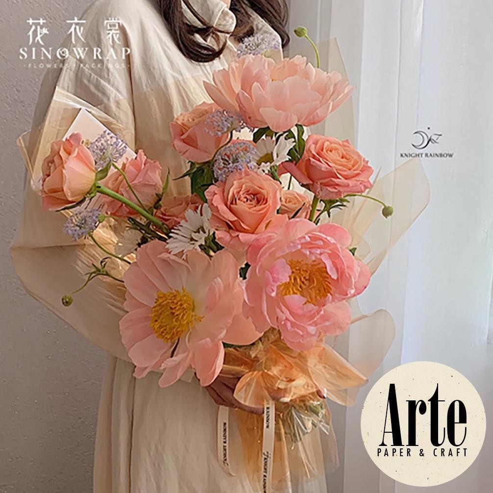 

20 Lembar Cellophane Semi Transparan Tinted Tebal Kertas Buket Bunga Korean OPP Film Waterproof Flower Wrapping Paper Calor Kado Arte Grosir Florist Supply Jakarta Bekasi P.LLXL RB07