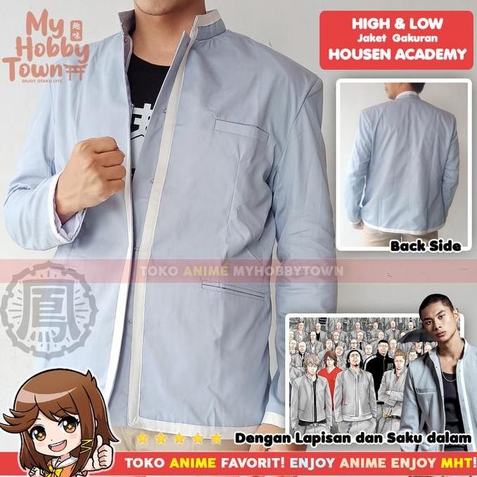 Promo Blazer Jaket Anime Gakuran Crows Zero Worst Housen Academy Cosplay