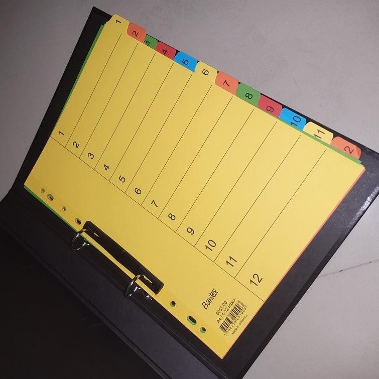 

Bantex Divider Pembatas Binder A4 20 Lembar Index Alphabet RB07
