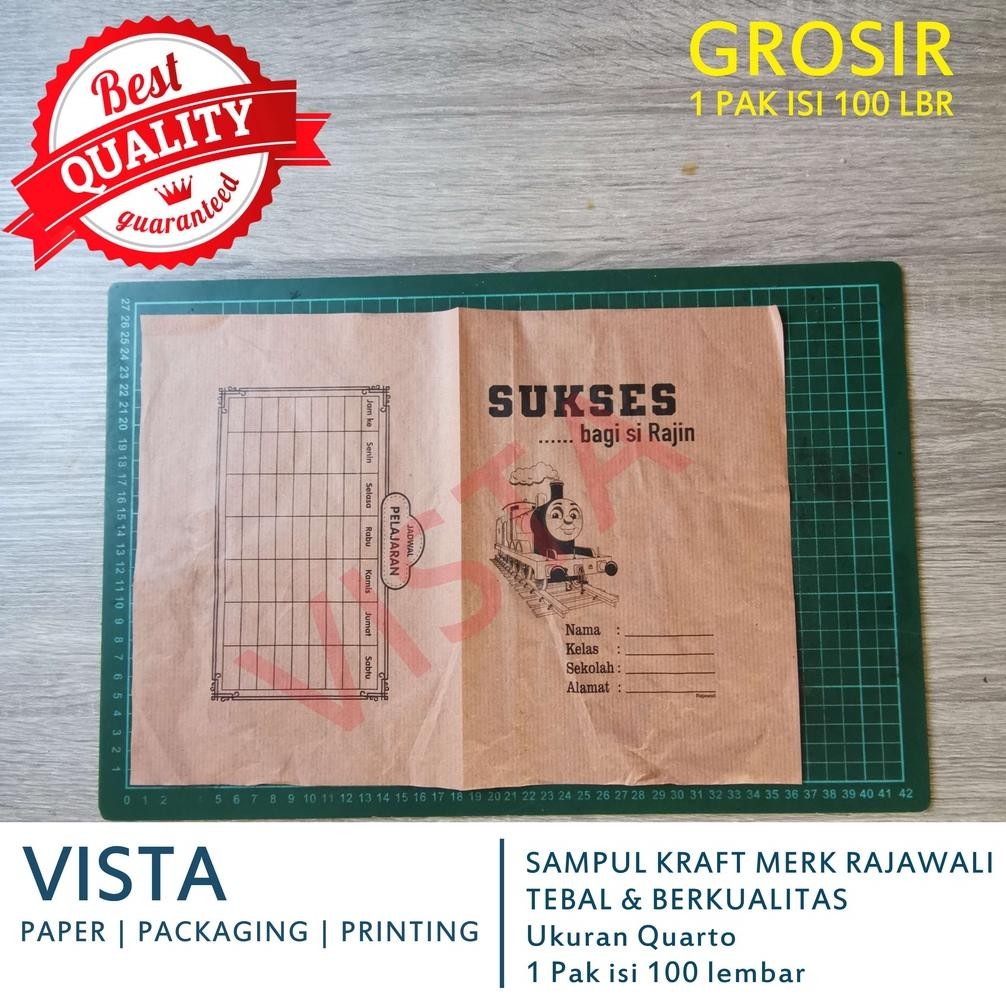 

Sampul Buku Kertas Craft Quarto / Kuarto merk Rajawali 1 PAK isi 100 Lembar RB07