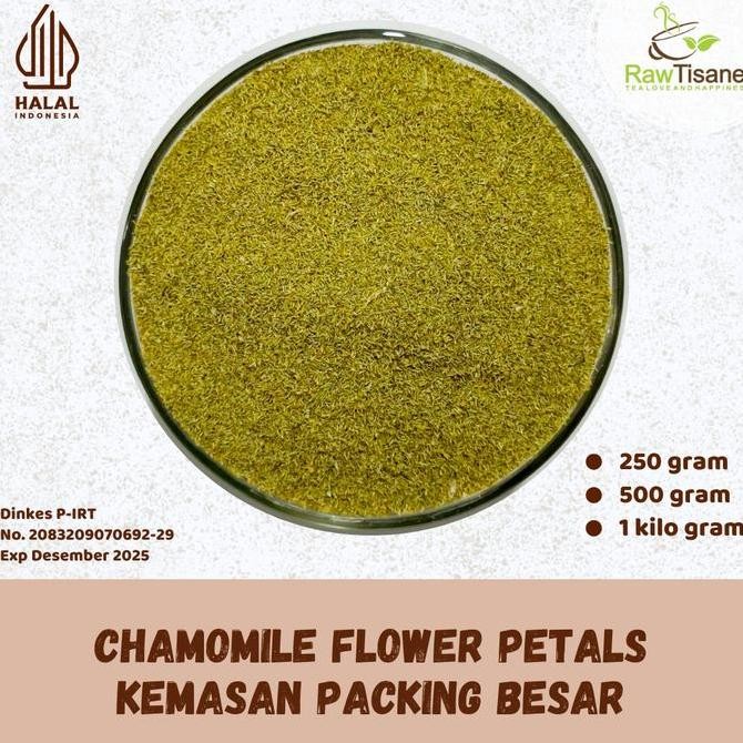 

SALE!!! RAW TISANE Chamomile Flower Petals Tea / Teh Kelopak Bunga Chamomile Isi 1 Kg