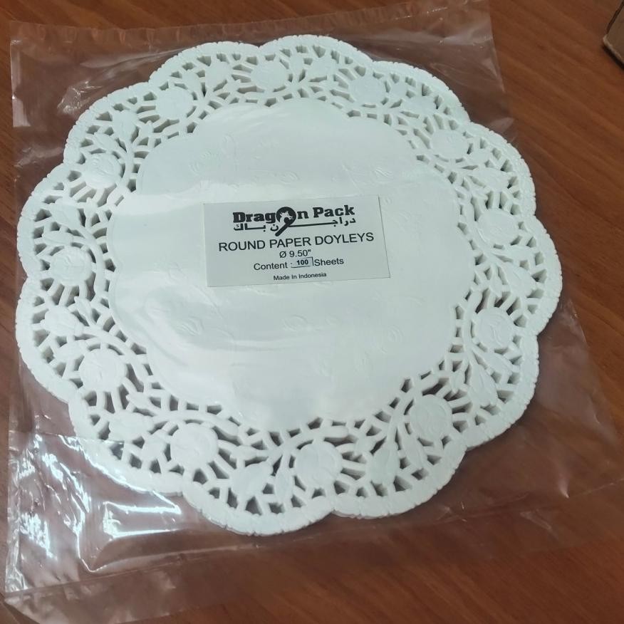 

Doilies Paper Round 9,5 inchi - Kertas Alas Renda Kue - 100 Lembar RB07