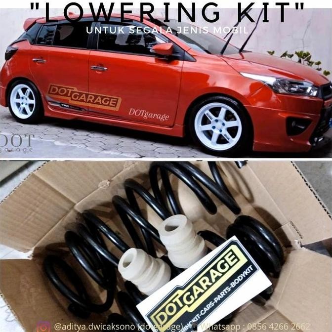 Loweringkit Per Custom Empuk + Stoper Yaris Lele (Not Tein Eibach)
