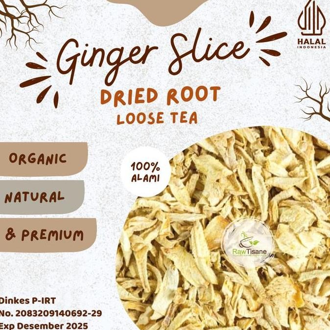 

SALE!!! Premium Dried Ginger Root Tea / Ginger Root Slice / Teh Jahe Iris Isi 100 Gram