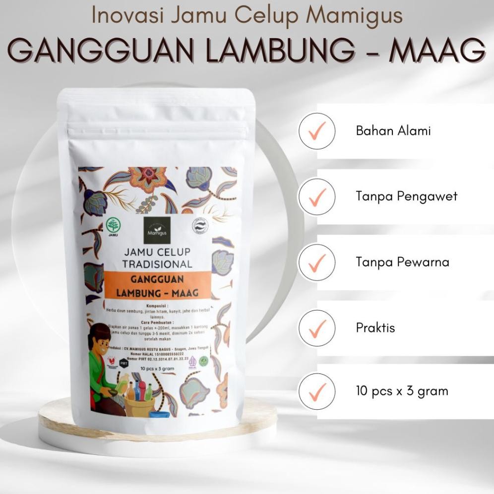

Jamu Celup Tradisional GANGGUAN LAMBUNG / MAAG