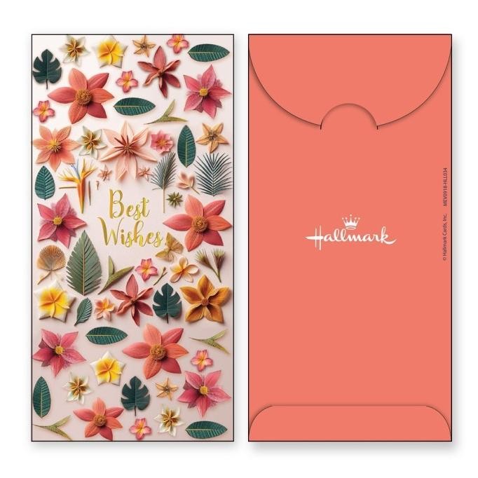 

Baru Hallmark HLL034 Amplop Uang Jumbo Best Wishes Angpao Merah