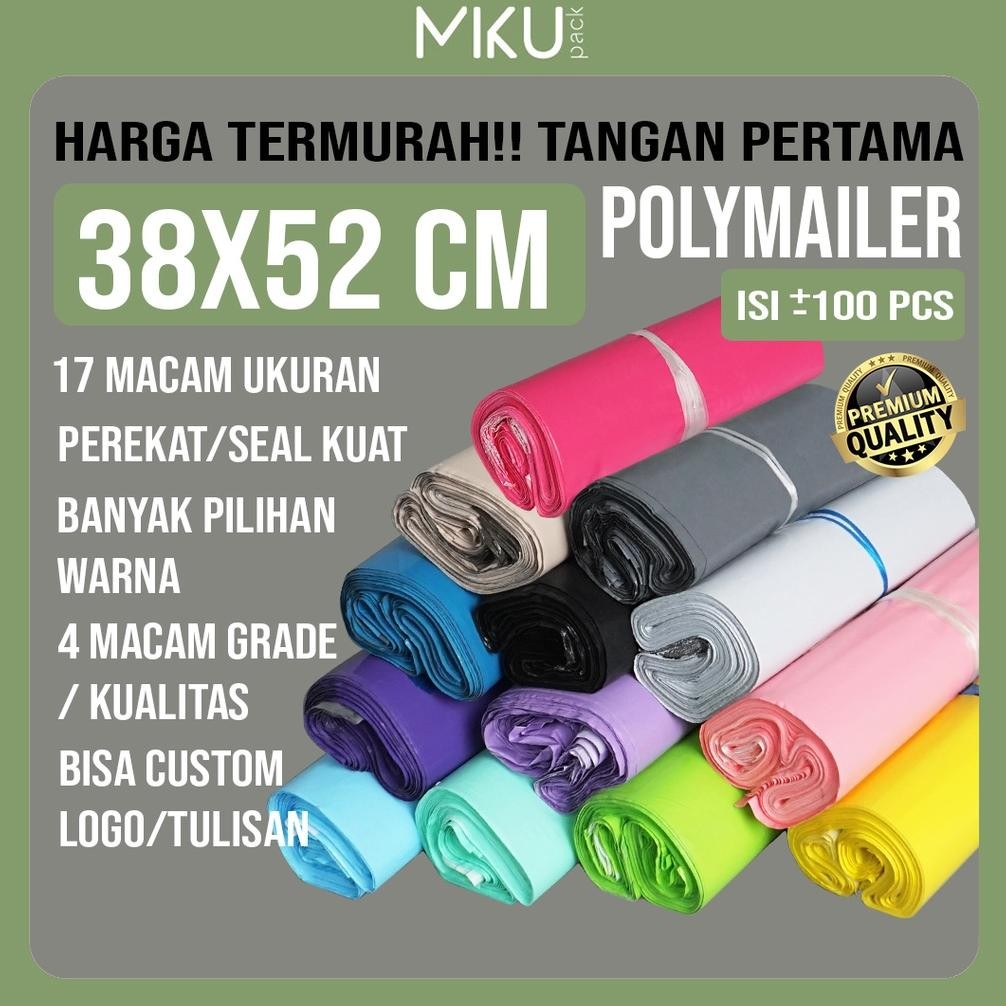 

Baru Amplop Plastik Polymailer MikuPack 32x45cm | Kantong Packing Polymailer Online Shop
