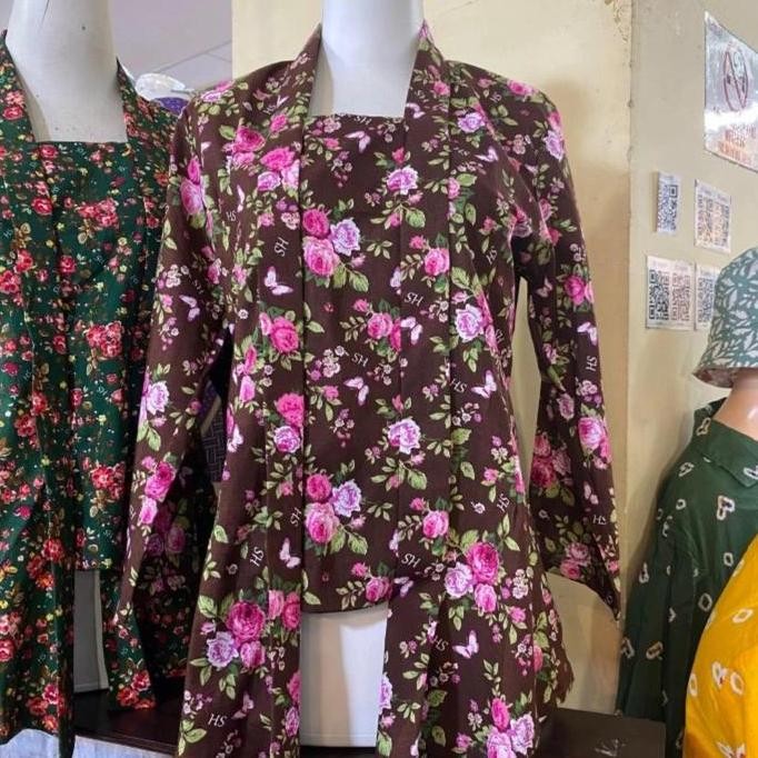 Kebaya Kutu Baru Kembang Bunga Baju Adat Jawa Wanita Tradisional Klasik Jadul