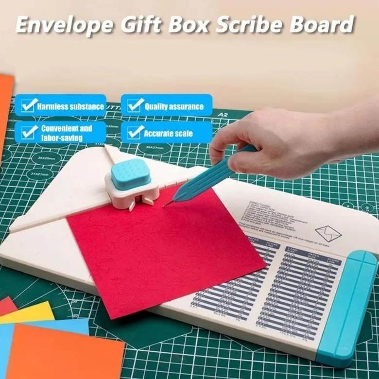 

Baru Envelope Board / Scoring Board Alat Buat Amplop, Angpao, Gift Box, Scrapbook