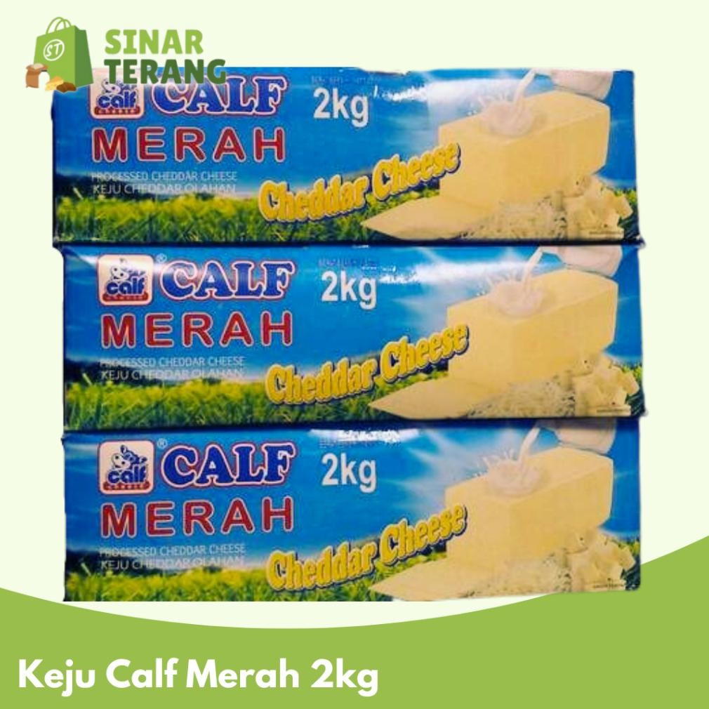 

Baru Keju Cheddar Calf Merah 2kg - Keju Blok Jumbo Ekonomis