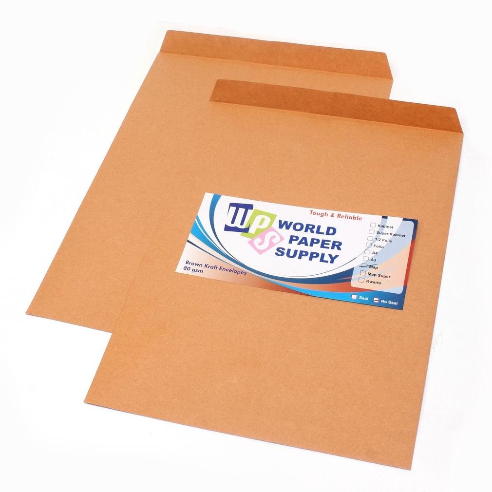 

Baru Amplop Coklat Map Ukuran Besar 27.5x37.5cm Isi Per Pak Amplop Dokumen