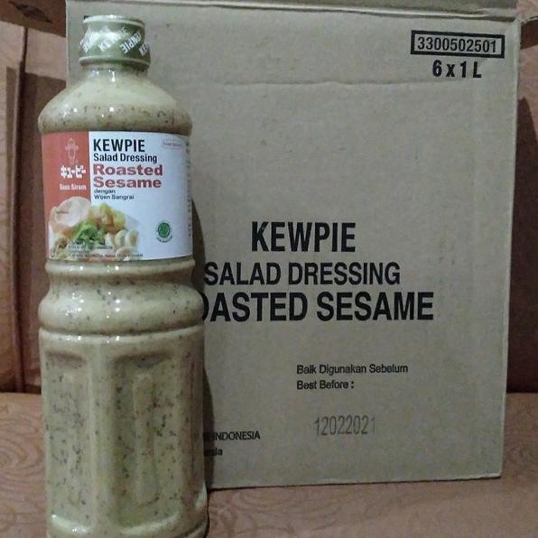 

Kewpie Salad Dressing Roasted Sesame 1Lt Saus Wijen Sangrai
