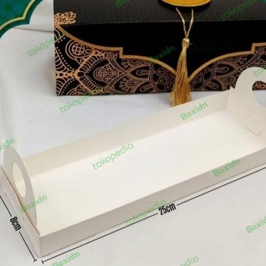(Expert) Box Lebaran Bolu Gulung Box Cake Roll Idul Fitri Box Lebaran 25x8x8cm