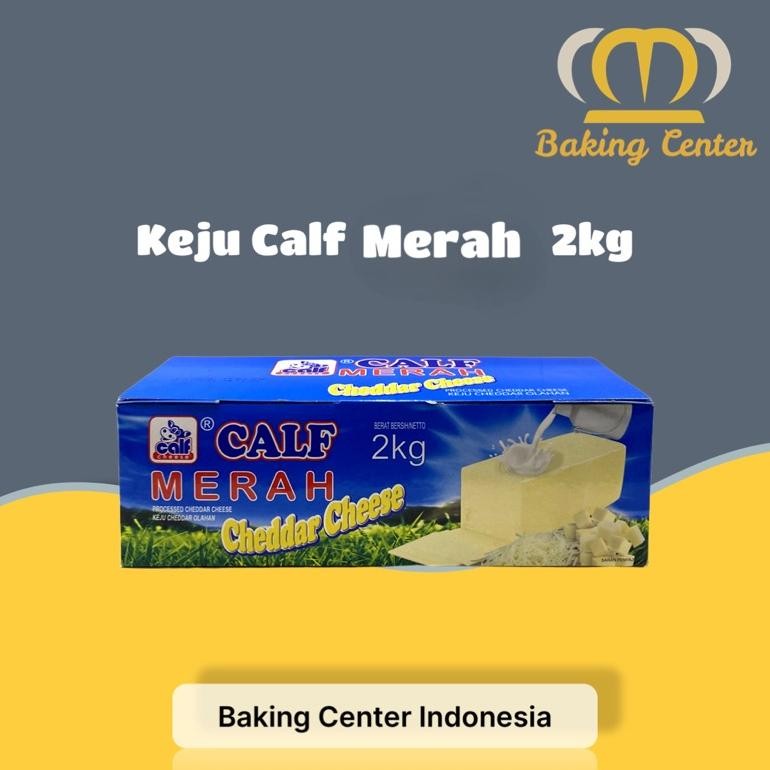 

Baru Keju Calf Merah Cheddar Block 2kg - Keju Masakan & Topping Murah