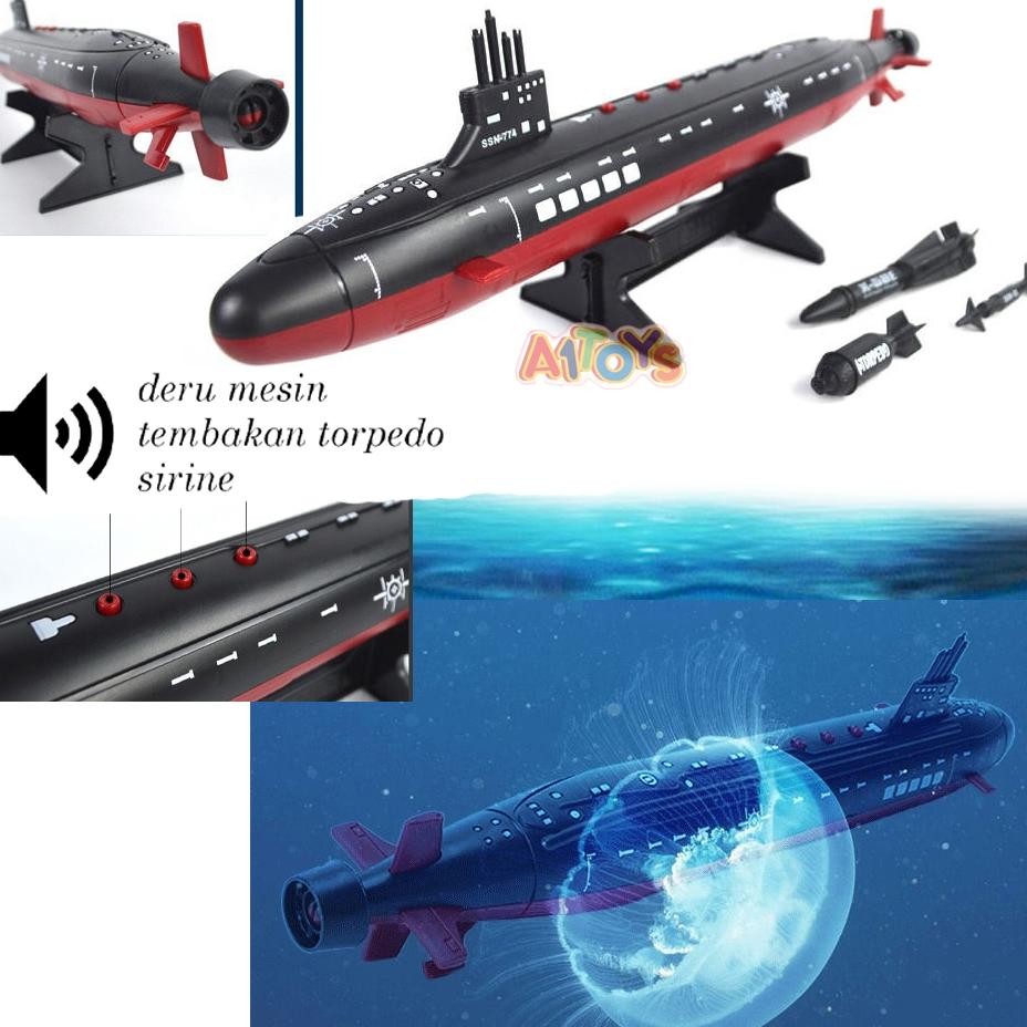 Mainan Kapal Selam Miniatur Kapal Selam Mainan Submarine Kado Anak