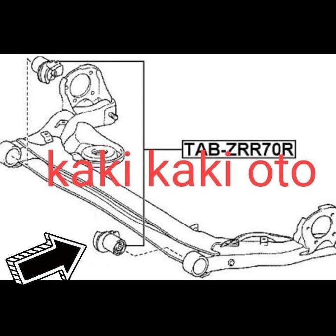 bush bushing arm bosh arm suspensi belakang nav1 nav-1 voxy noah