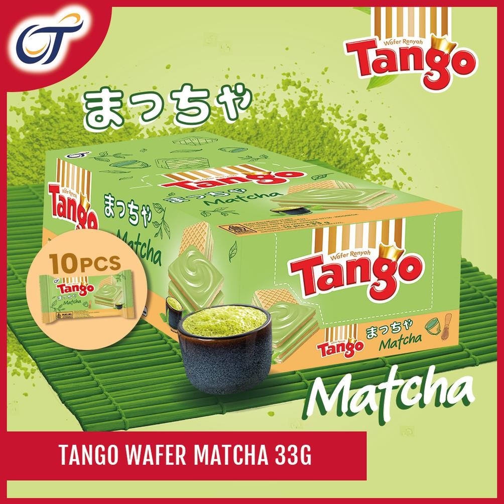 

ASLI TANGO WAFER MATCHA LATTE PREMIUM 33GR X10PCS - CAMILAN RASA GREENTEA VIRAL