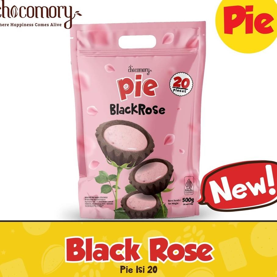 

Pie Bla Rose Chocomory G Kulit Cokelat Strawberry
