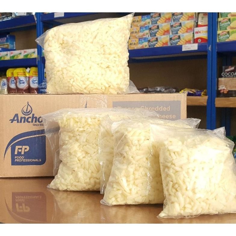 

Baru Anchor Mozzarella Parut - Shredded Mozzarella Cheese Halal Import