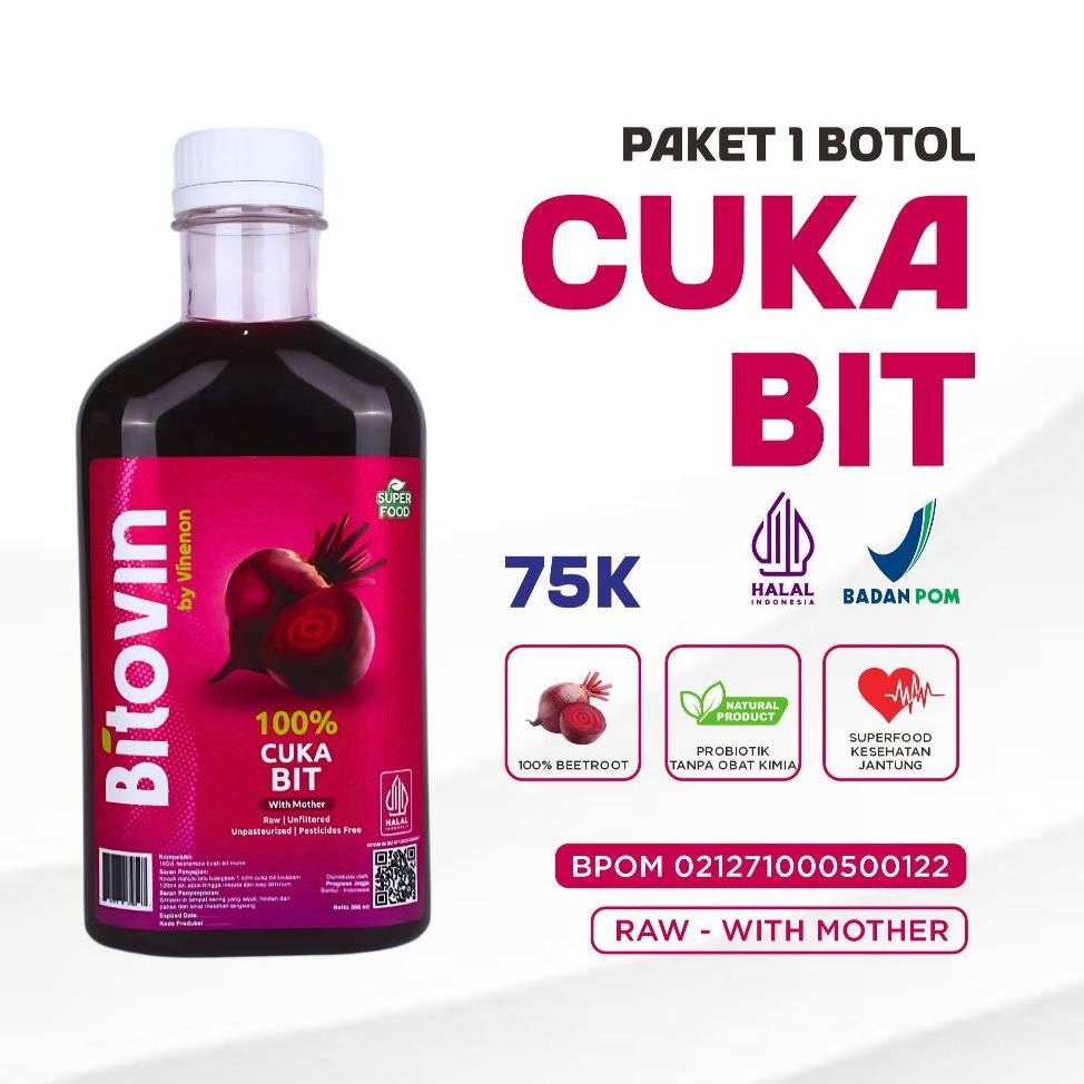

Bitovin Cuka Buah Bit 300Ml Jantung Lebih Sehat