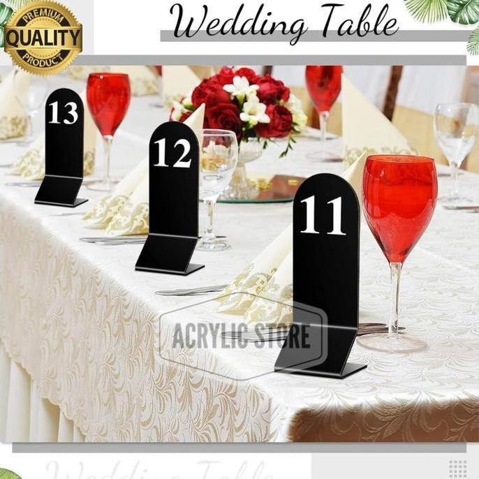 

Terlaris Nomor Meja Akrilik Berdiri/Display Nomor Meja