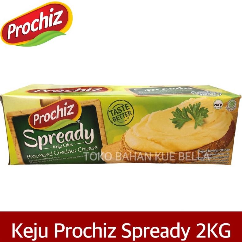 

Baru Keju Oles PROCHIZ SPREADY 2KG - Keju Spread Creamy Halal Jumbo