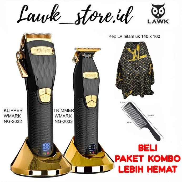 Terlaris Paket Double Magic Trimmer And Magic Clipper Wmark Ng-2033 Ng-2032