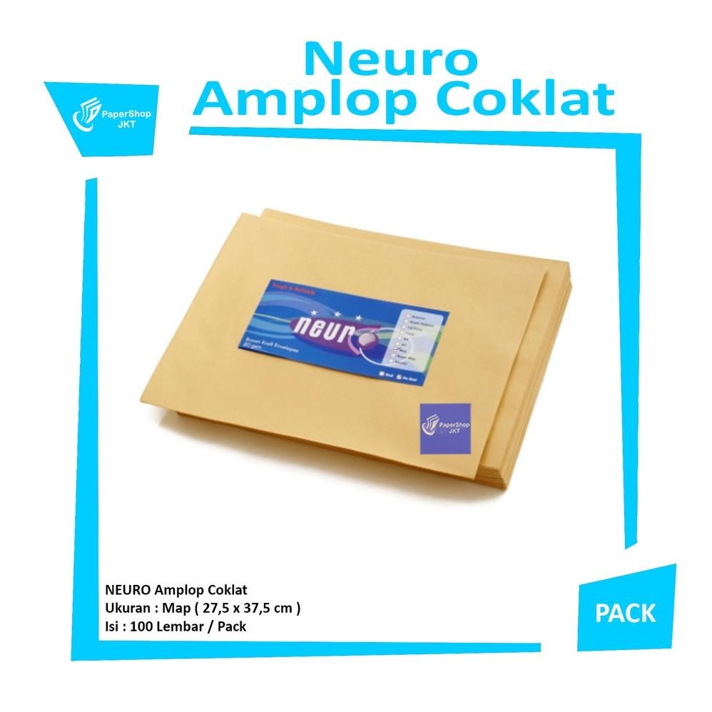 

Baru Amplop Coklat Map NEURO Non Seal 27.5x37.5 cm - Pack