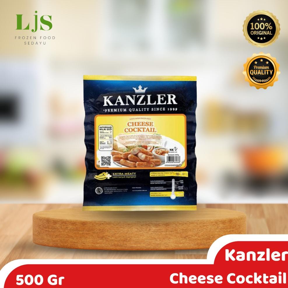 

Baru Kanzler Cheese Cocktail 500gr - Sosis Keju Siap Makan Isi Banyak untuk Bekal & Pesta