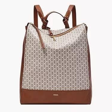 Promo Tas Fossil Elina Backpack Large Wrn Taupe Tan