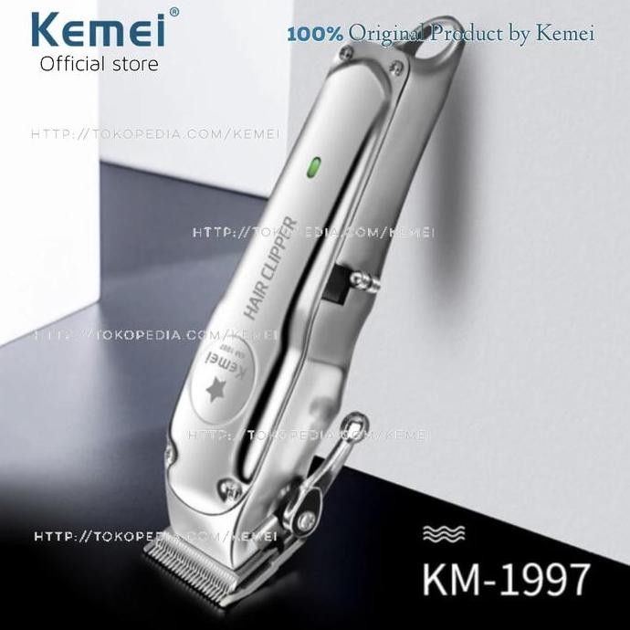 Terlaris Alat Cukur Rambut Kemei Km-1997 Hair Clipper Professional Metal 1997