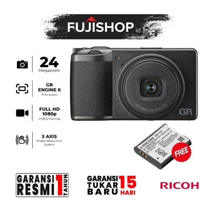 RICOH GR III RICOH GR III RICOH GR 3 KAMERA POCKET GARANSI RESMI CAMERA DIGITAL