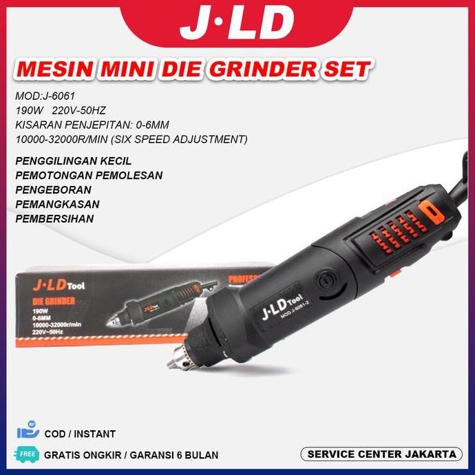 JLD MINI DIE GRINDER BOR TUNER TURNER LISTRIK - ALAT UKIR KAYU, AMPLAS, PEMOTONG - KARET, KAMERA