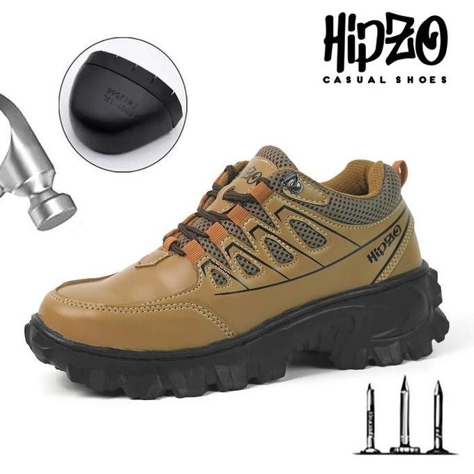 

Terlaris Hipzo Sepatu Safety Ujung Besi M062 Pria Untuk Kerja Pabrik Tambang Proyek Terbaru Lokal Kulit Shoes Boots Hitam