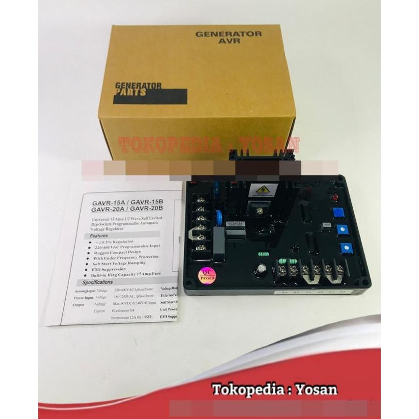 

Terlaris Avr Universal Avr Generator Genset Gavr15A Gavr-15A Black Hitam