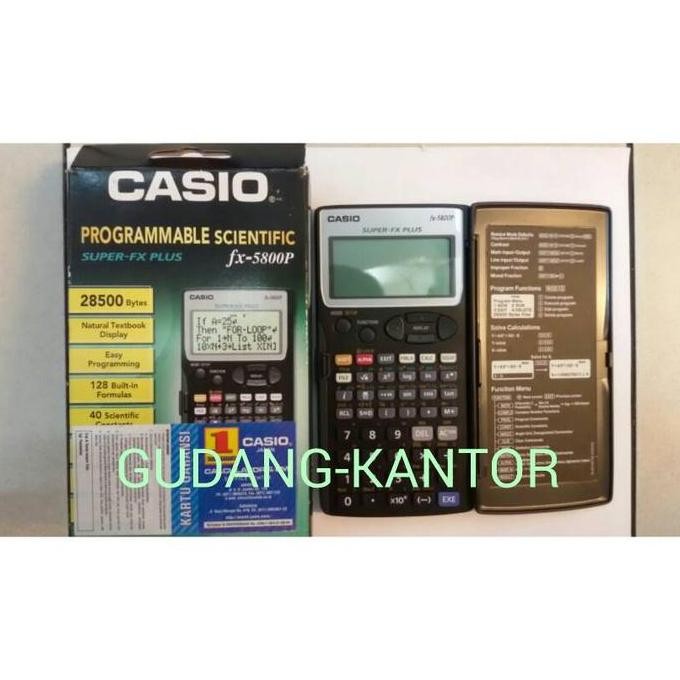 

restock CASIO FX-5800P KALKULATOR ILMIAH