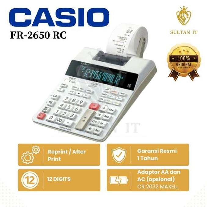 

restock KALKULATOR CASIO FR 2650 RC PRINT STRUK KASIR