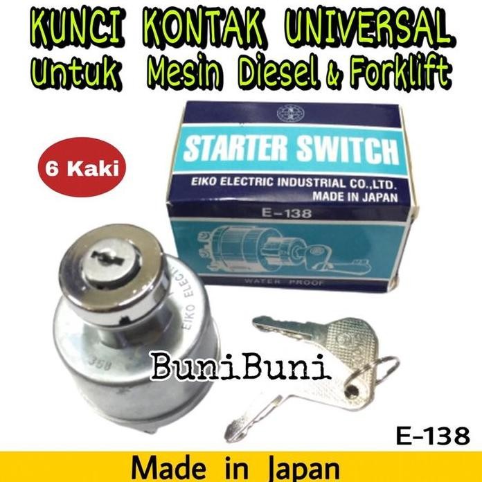

Terlaris Kunci Kontak / Starter Switch 6 Pin Untuk Mesin Genset Diesel & Forklift Universal High Quality
