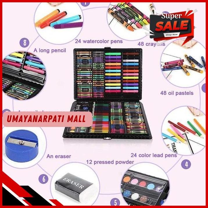 

FG CRAYON SET 168PCS / KRAYON MEWARNAI ANAK 168PCS / PENSIL WARNA SET DIJAMIN GRATIS ONGKIR