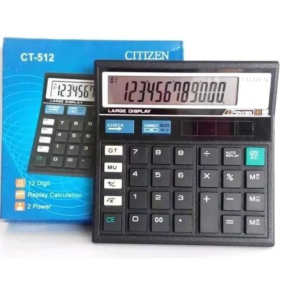 

restock Calculator Citizen Kalkulator CT 512 12 Digit Grosir Murah