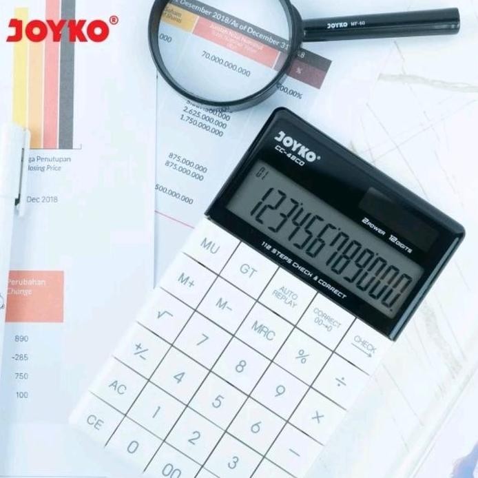 

restock Calculator kalkulator Joyko CC-48CO 12 digirs Check correct