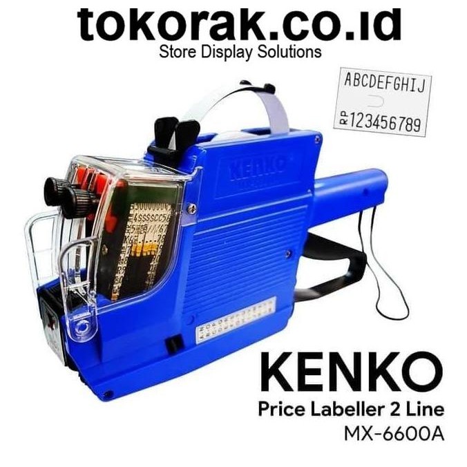 

ready !!! PRICE LABELLER MX-6600A KENKO MESIN ALAT LABEL HARGA 2 BARIS