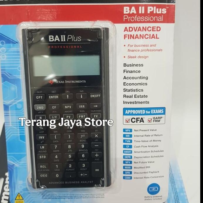 

restock Kalkulator Financial Texas Instruments BA II Plus Professional Financial Calculator Texas ba ii plus professional Kalkulator Texas BA II Plus PROFESSIONAL ORIGINAL
