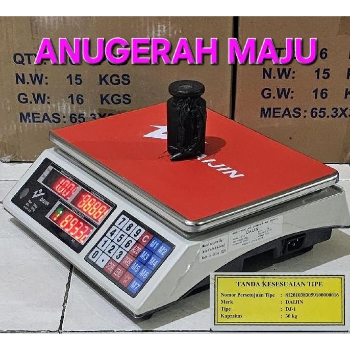 

Terlaris Timbangan Digital Meja Laundry Barang Buah Sembako Daijin 30 Kg