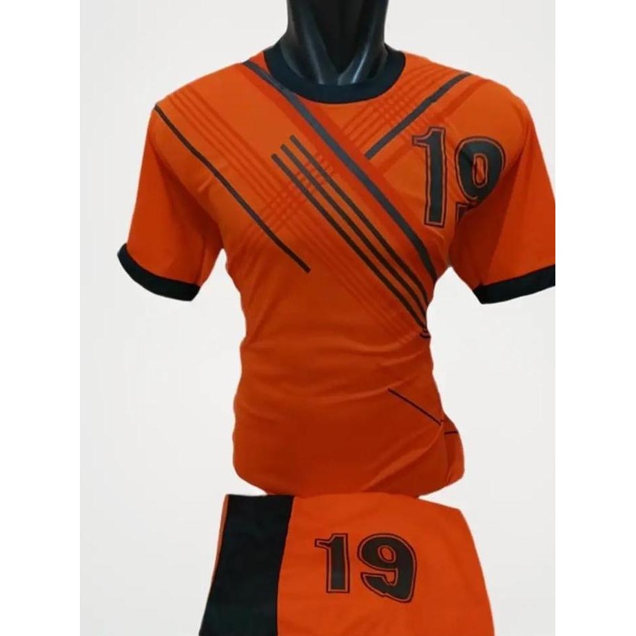 new  Kostum Bola Dewasa Jersey Tim 18 Setel No 2-19 SepakBola Dewasa Motif Keren Terbaru Bagus 1 Set