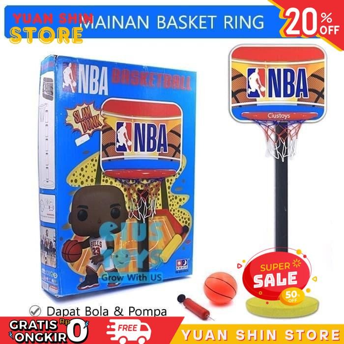 MAINAN ANAK LAKI LAKI COWOK RING BASKET BALL EDUKASI OLAHRAGA OLAH RAGA SPORT USIA UMUR 2 3 4 5 6 TA