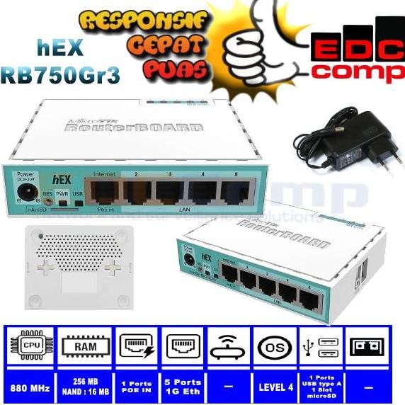 Mikrotik Rb750Gr3 Hex / Rb750Gr3 Hex Router Mikrotik