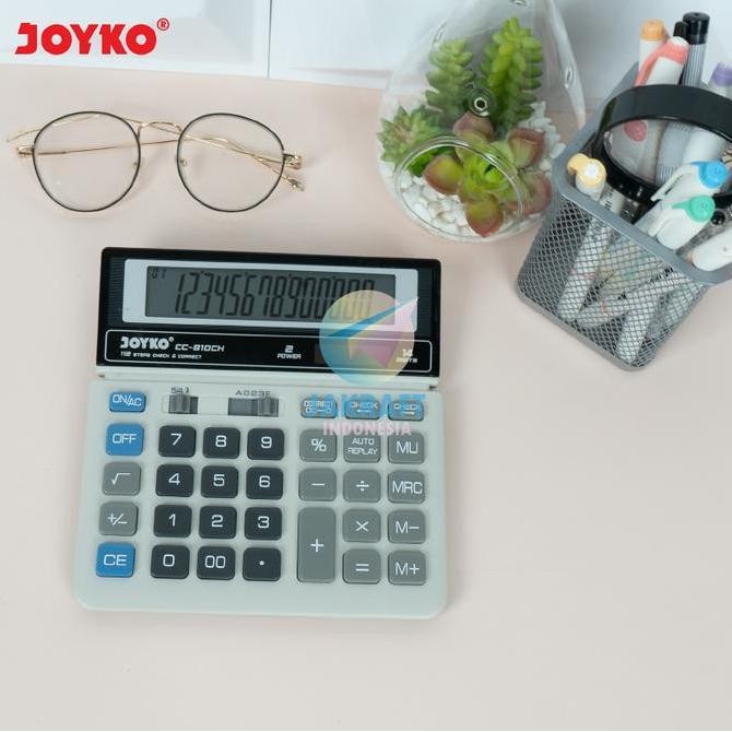 

restock (1 Pcs) Kalkulator Calculator 14 Digit Puluhan Triliun JOYKO CC-810CH Profesional Mark Up Dual Power