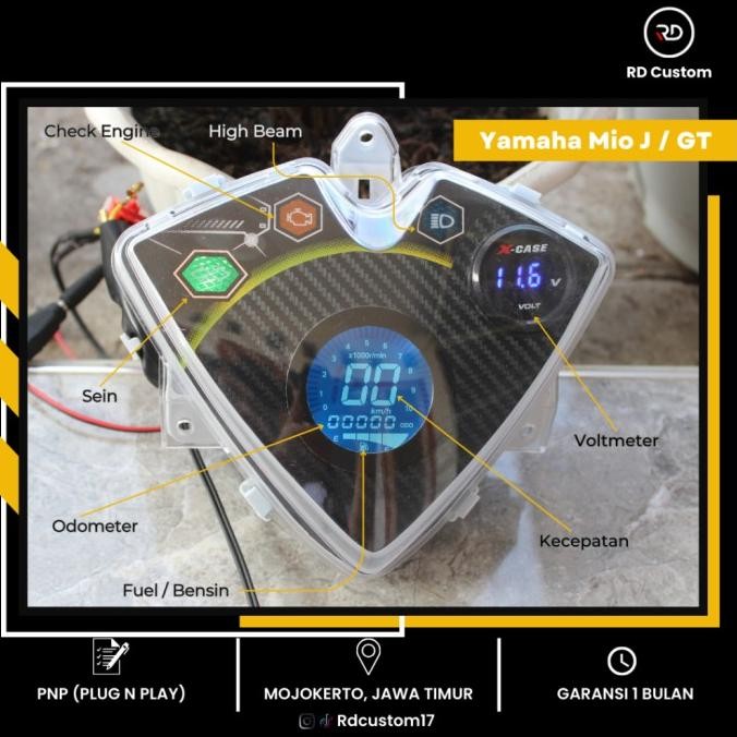 siap kirim Speedometer Yamaha Mio J / GT Digital PNP