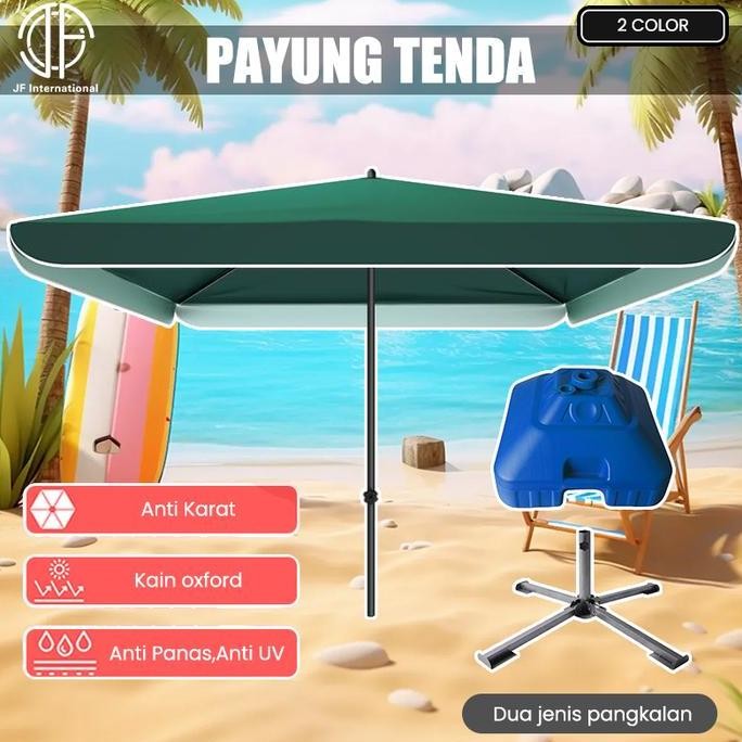 Payung Payung Tenda Bahan / Uv Anti Angin Tenda Taman Pantai Payung Taman